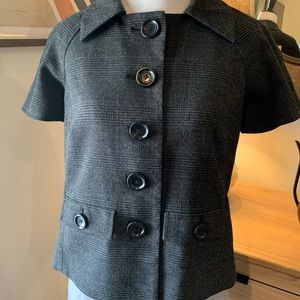 Michael Kors Tweed short sleeve suit jacket